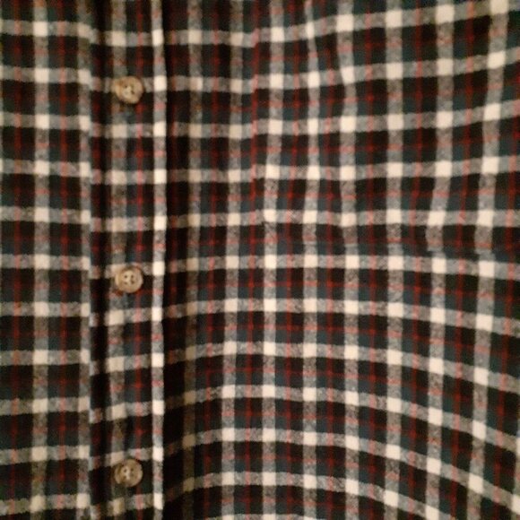 Pendleton Mens Shirt 100% Pure Virgin Wool Plaid Collared Button-Up L USA Made - Picture 10 of 14